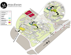 UCalgary Campus Parking Map - MacEwan Student Centre (exterior)